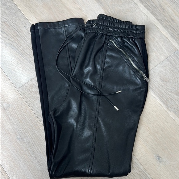 Jonathan Simkhai Black Vegan leather pants - Picture 1 of 8